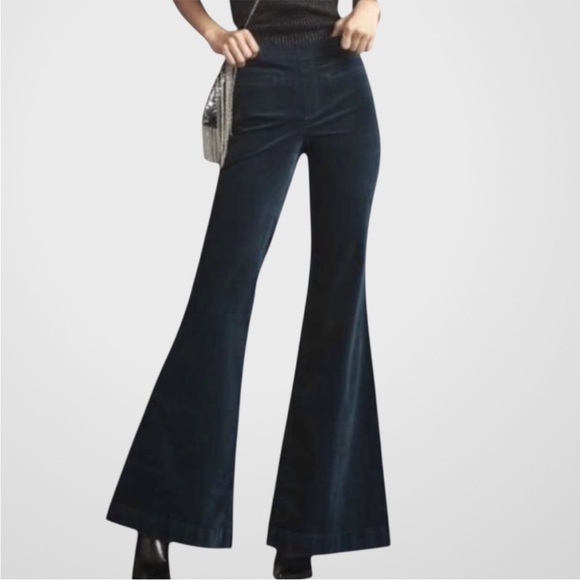 EUC Anthropologie Pilcro Retro Flare
Velvet Pants Sea Green Size 32 - Picture 1 of 8